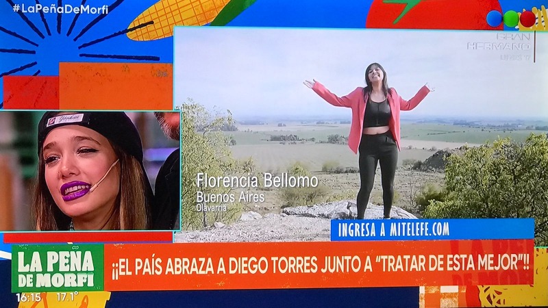 Olavarr�a con Florencia Bellomo en La Pe�a de Morfi